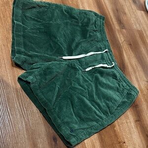 Polo Ralph Lauren Green Corduroy Athletic Shorts
